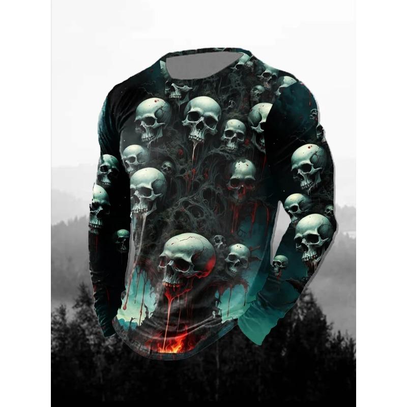 3D Printed Lion Pattern Men's T-Shirt Casual Comfortable Long Sleeve Fashion Clothing