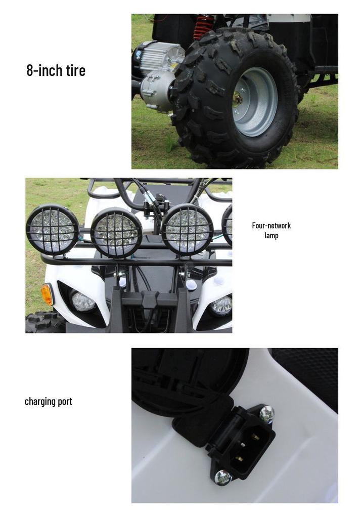 48V 750W Shaft Drive Children's Electric Off-road ATV Buggy with CVT & Three-speed Transmission