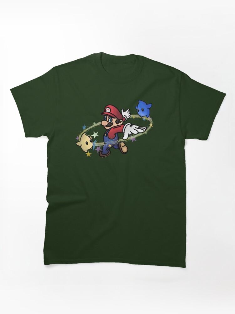 Super Smash Bros. Jumping through the galaxy with Mario Classic T-Shirt