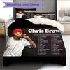 Chris Brown Pattern Bedding Home Decoration Birthday Gift (1 * duvet cover + 2 * pillowcase, without core)