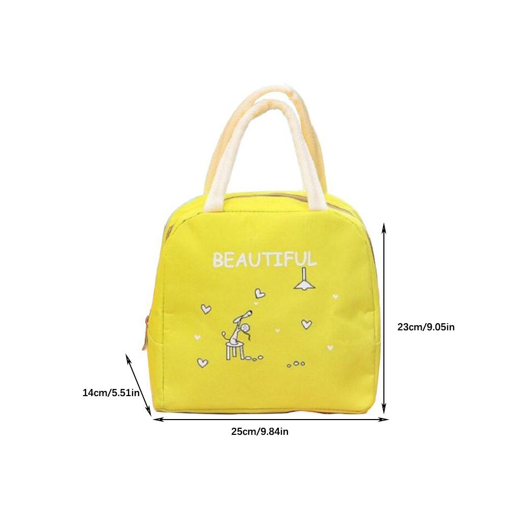 Portable Insulated Thermal Lunch Box Carry Tote Storage Bag Travel Picnic Pouch