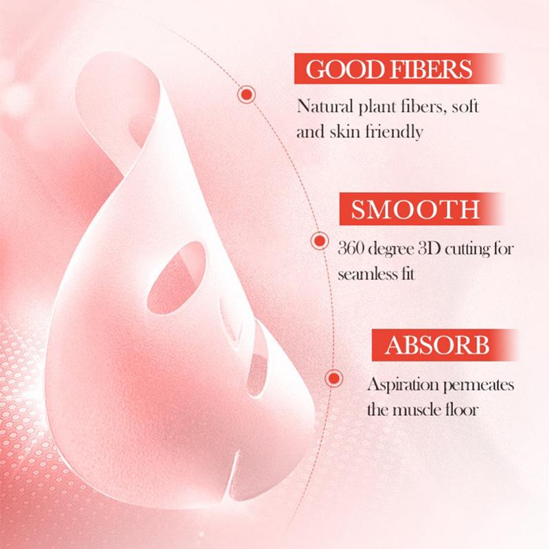 Red Pomegranate Clarifying Tender Mask Moisturizing Collagen Firming Mask Improves Rough Skin Eliminates Wrinkles and Oil Contro