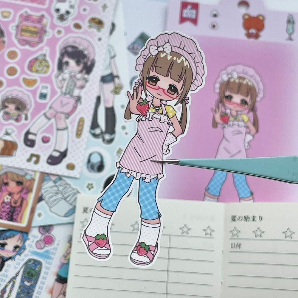 DIY Stickers Deco Stationery Stickers Cute Millennium Anime Story Stickers Phone Craft Stickers