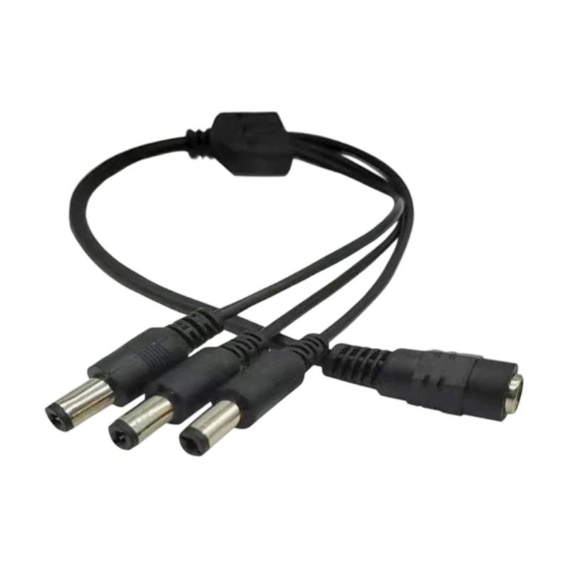1 To 2/3/4/5/6/8 Way Power Splitter Cable Female Male Extend Power Cord For Multiple Security Cameras Easy To Install