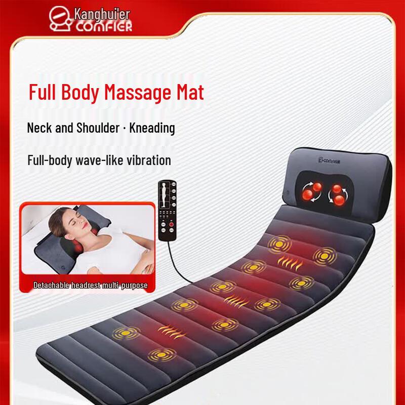 COMFIER Full Body Massage Pad Vibration Massage + Heat + Neck Kneading