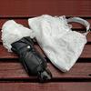 Sunshade Women Lace Umbrella Double Layer Three-fold Windproof Female Princess Parasol Cute Sunscreen Anti UV Wedding Paraguas
