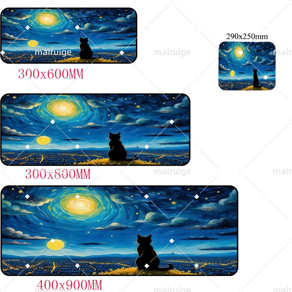 XXL Large Anime creative art Abstract cat Mouse Pad Game Home Cool MousePad Notebook Desktop Computer Accessories Game Desk mat
