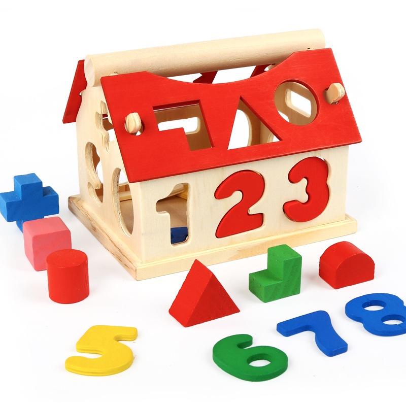 

Educational Wooden Building Blocks For Kids Interactive Number House For Early Learning And Intelligence Development Ideal For Children