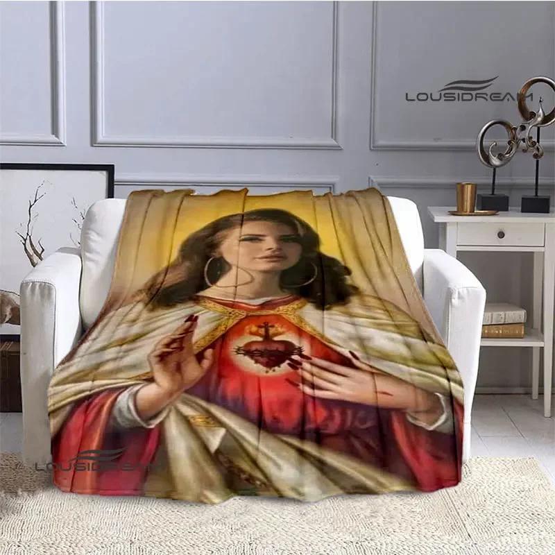 Lana Del Rey Coperta stampata sottile Morbida e confortevole Coperta per casa, viaggio, biancheria da letto regalo di compleanno