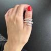 Xiaomi 925 Sterling Silver Rings For Women Geometric Fine Jewelry Finger Adjustable Simple Cross Ring For Party Birthday Gift