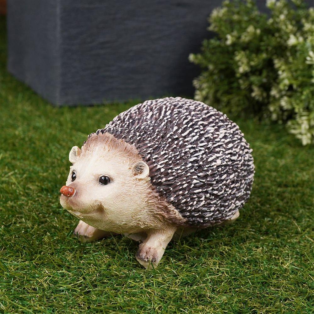 Gartenigel Igel Figur Dekoration für Garten Balkon Terrasse 20 cm