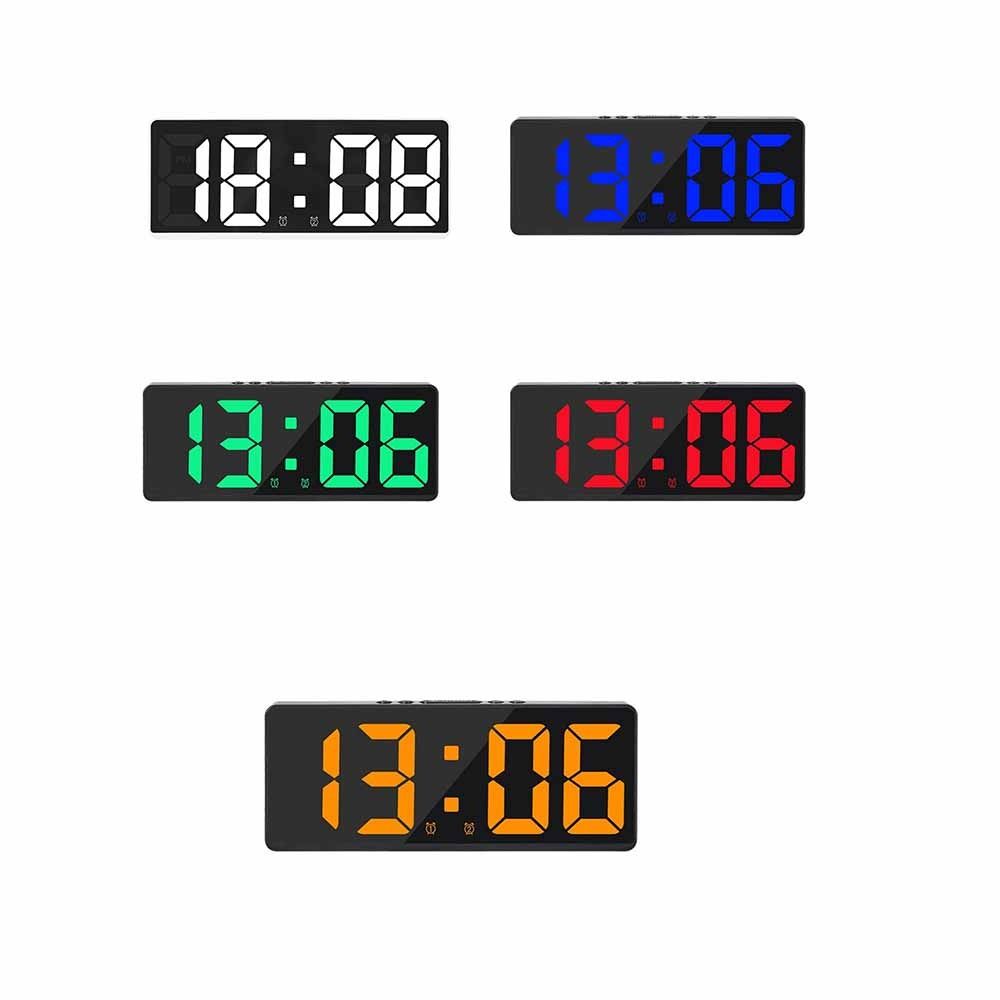 Temperature Display LED Digital Clock Calendar Function Electronic Clock Indoor Use