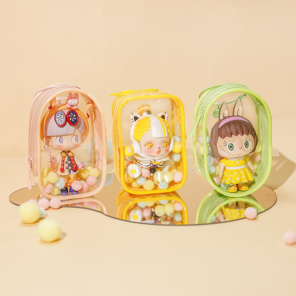 Jewelry Storage Box Transparent Storage Bag Mystery Box Keychain Bag Storage Box Thickened Wallet Cute Doll Display Out Bag