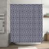 Geometric Pattern Shower Curtain Abstract Black and White Bathroom Decor Modern Waterproof Fabric Liner Washable Home Textile