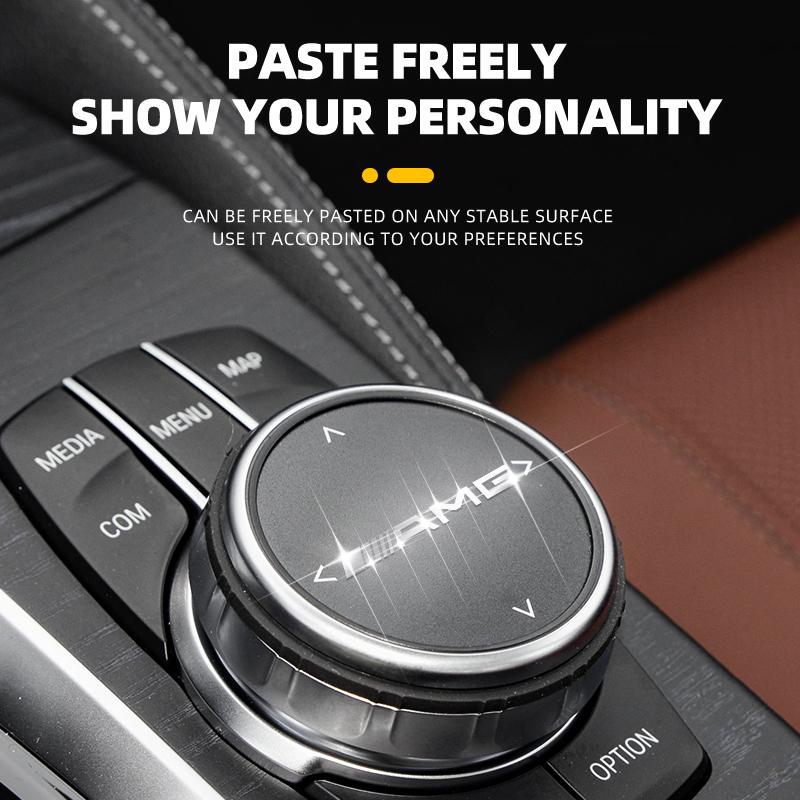2/5/10pcs 3D Metal Car Interior Decoration Stickers For Mercedes Benz AMG B/C/E/S Class A Class C200L GLC GLK  Auto Accessories