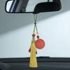 Premium Vermilion Red & Sand Yellow Wealth God Pendant: Handmade, Original Design for Men and Women