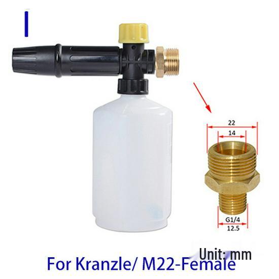 High-Pressure Foam Sprayer for Home and Car Wash - Water Spray Gun Nozzle with PA Pot