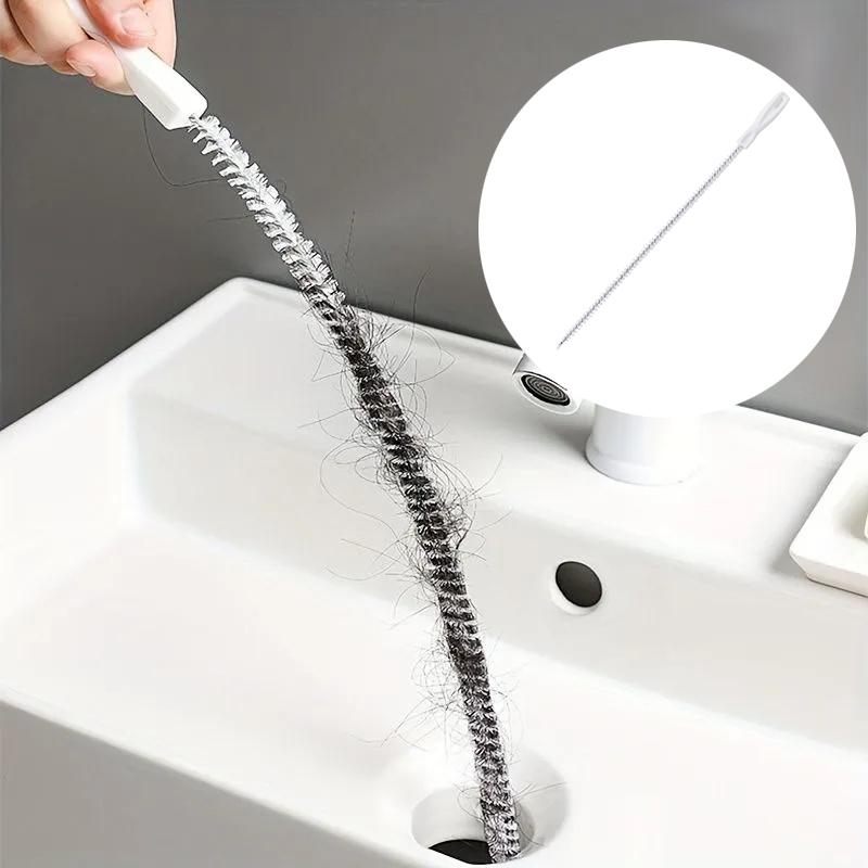 Drain Snake Hair Clog Removal Tool Handy Unclogger for Kitchen Bathroom Shower Water Pipe Easy Cleaning Solution