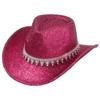 Glitzer Strass Western Cowboyhut Party Zylinder Neuer Unisex Performance Hut