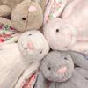 Soft Fluffy Easter Rabbit Plush Toy Cute Long Ears Rabbit Plushies Stuffed Floral Bunny Animal Doll Home Decor Gifts Girl