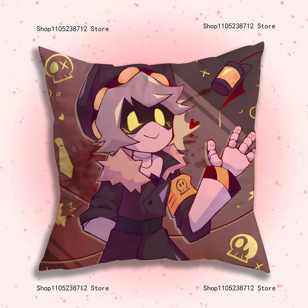 M-Murders D-Drones Anime L-Laple Pillow Case Plush Pillow Cases Home Decoration Pillow Cover for Sofa Bed Chair Living Room