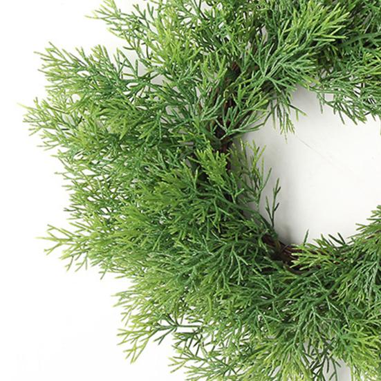 Artificial Garland Decorative Simulation Ring Shape Hanging Door Wreath Pendant for Home