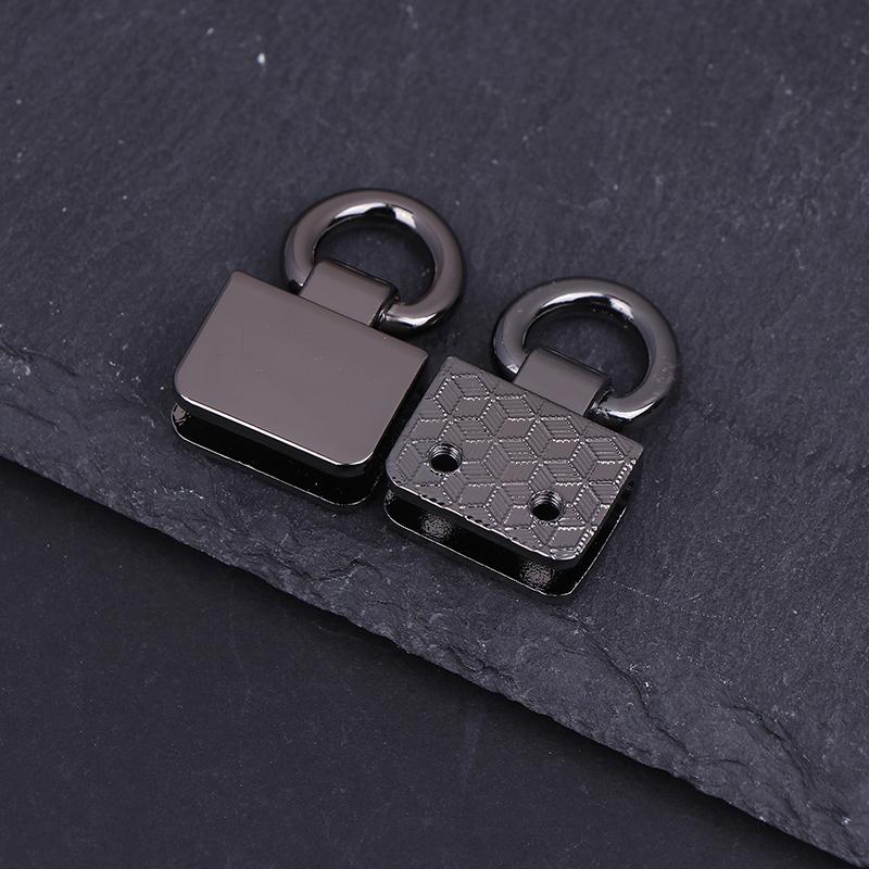 2Pcs Metal Bag Side Edge Hang Buckle Clip With D Rings For Diy Leather Craft Bag Strap Belt Handle Shoulder Crossbody Bag Parts