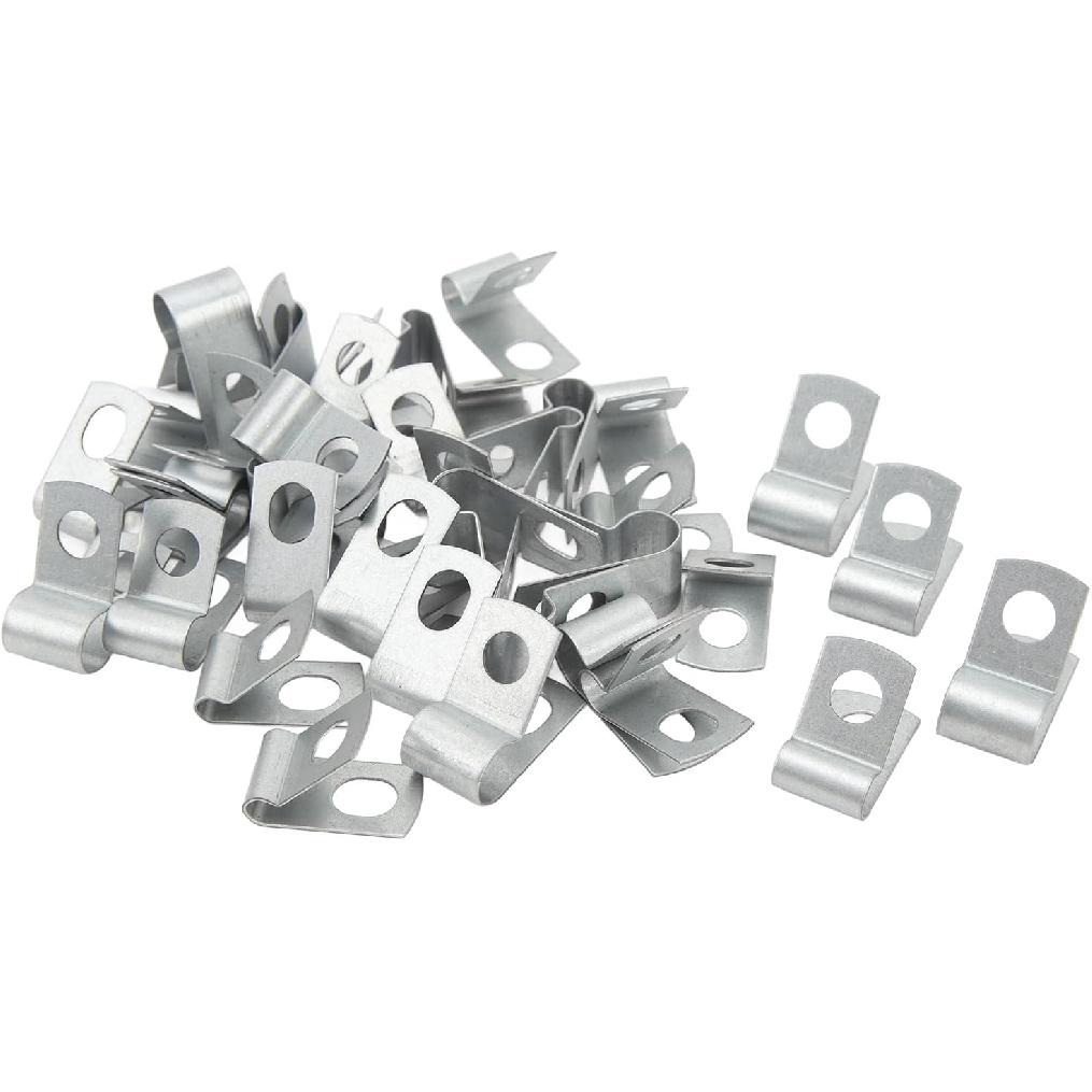 Brake and Fuel Line Clips High Strength Fuel Line Clamps for 3/16 Inch 1/4 Inch 5/16 Inch 3/8 Inch Tubing Securely Fasten Brake and Fuel Lines with