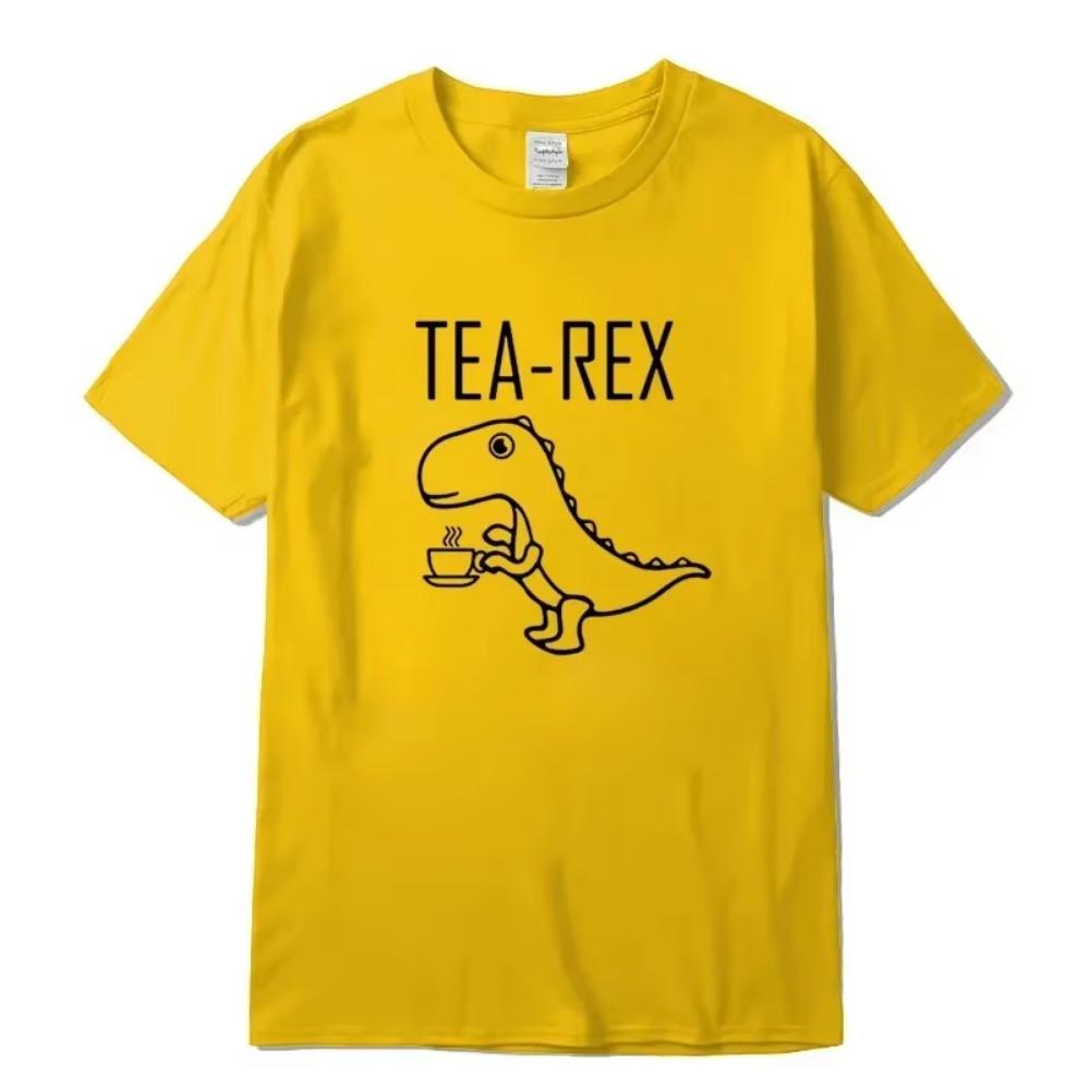 Summer Men T-shirt Top Quality 100% Cotton Tshirt  Funny Dinosaur Design Printing  Men Tshirt Cool Tshirts Male Tees Oversized