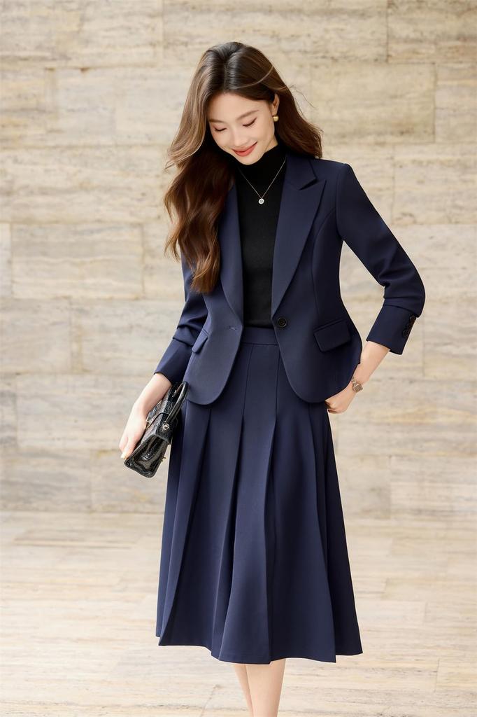 Skirt Suit for Women in their 30s and 40s Stylish Business Formal Wear for Entrance Spring and Autumn Ceremonial Casual Wear for Suitable for Women in
