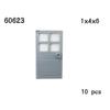 1x4x6 Door Frame Smart Windows 10pcs 60596 60616 60803 57894 60623 60621 92589 MOC Parts House Building Block Model Accessories