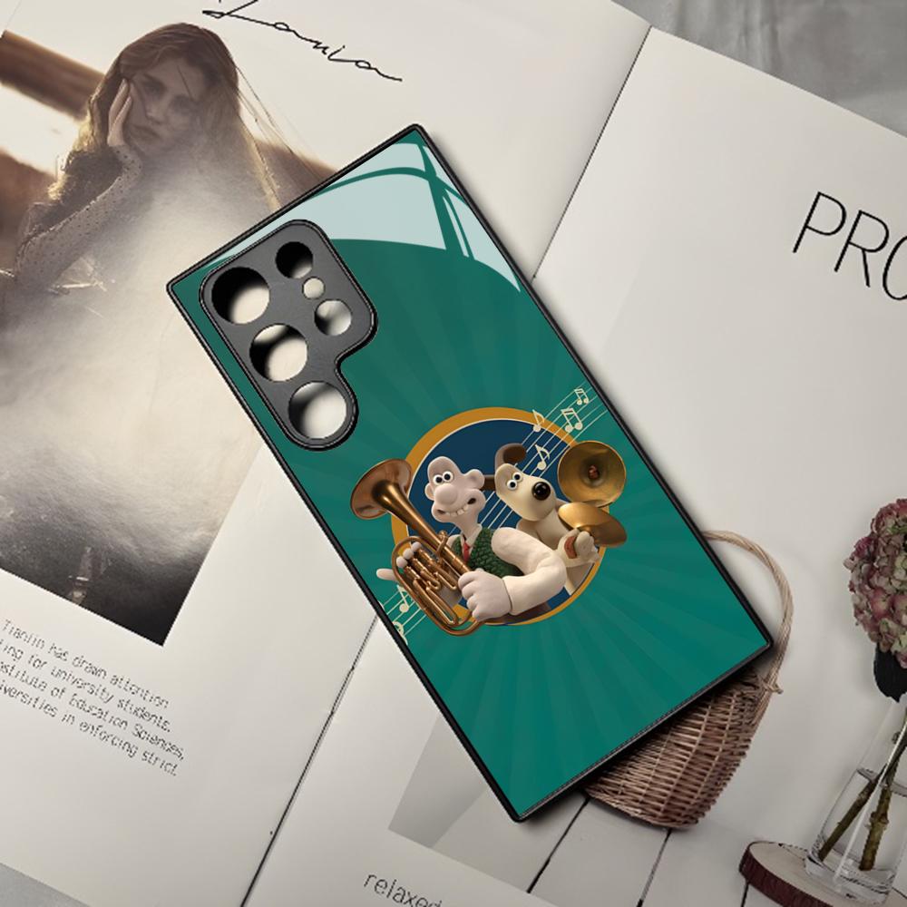 W-WallaceS niedliche G-Gromit Handyhülle Für Samsung Galaxy S25 S24 S23 S22 S20 S21 Note20 Ultra Plus Fe Farbige Silberne Hülle