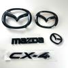 Plastic Emblem for Mazda CX-4 Logo Car Front Trunk Steering Wheel Badge 3D Body Replaced Sticker Rear Tail Refitting Decoration