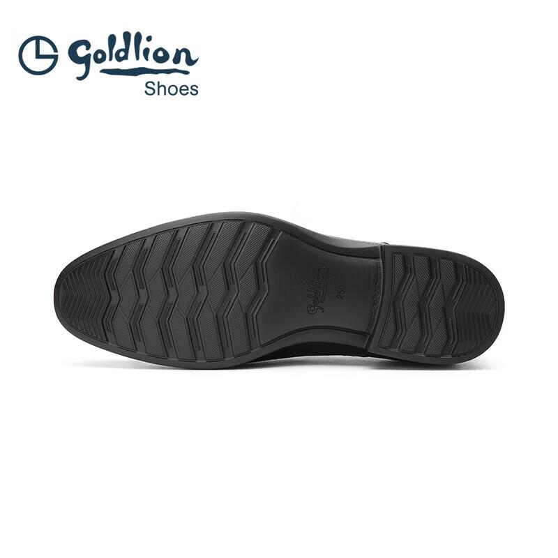 Goldlion Men's Lightweight Deer Leather Oxford Business Shoes