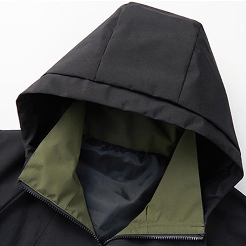 JEEP SPIRIT Men's Hooded Outdoor Windbreaker Jacket