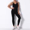 Women's Stitching Solid Color Seamless Yoga Pants Slim Hip-up Yoga Pants