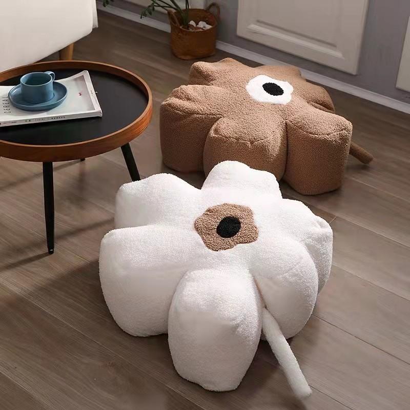 Toy Plush Flower Fluffy Floor Cushion Filling Living Room Decor Girl Doll Kid