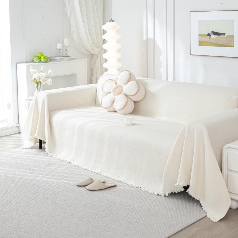 

Кремовый бархатный чехол для дивана Four Seasons Universal Waterproof Universal All-Inclusive Universal Non-Slip Integrated Leather 180*90