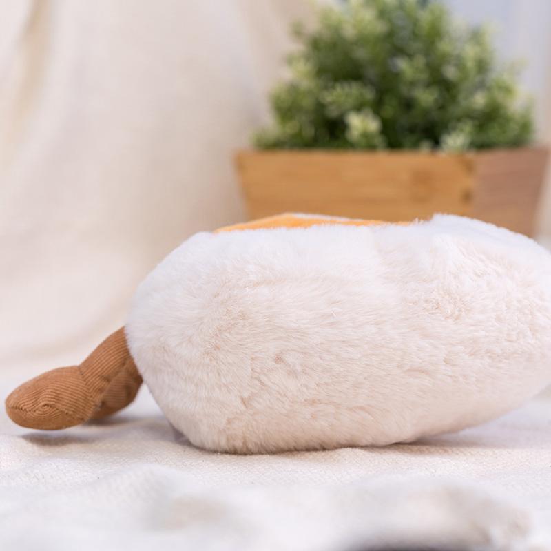 Cartoon Egg Plush Toy Expression Food Bread Toast Series Breakfast Doll Fun Decoration Pillow Baby Soothing Doll Gift