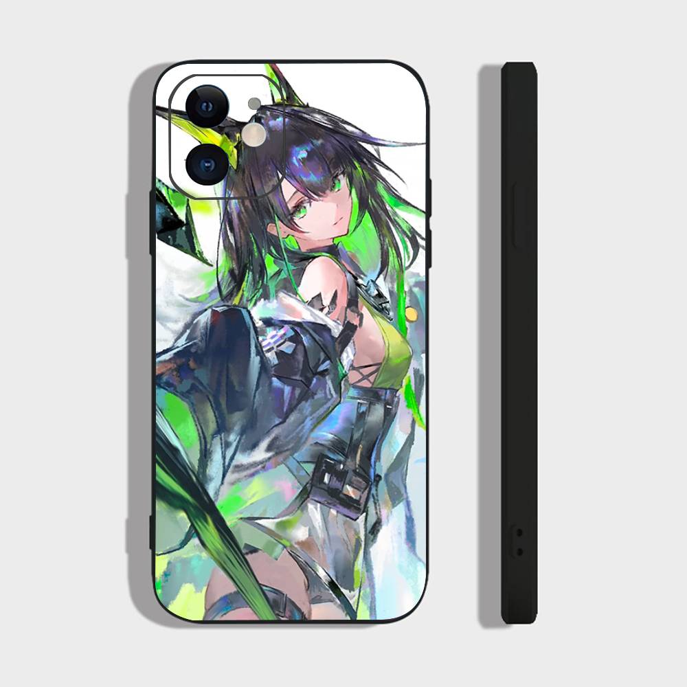 M3 Animated Game A-Arknights Phone Case For IPhone 17 Air 16 15 14 13 Pro Max 11 12 Black Silicone Cover