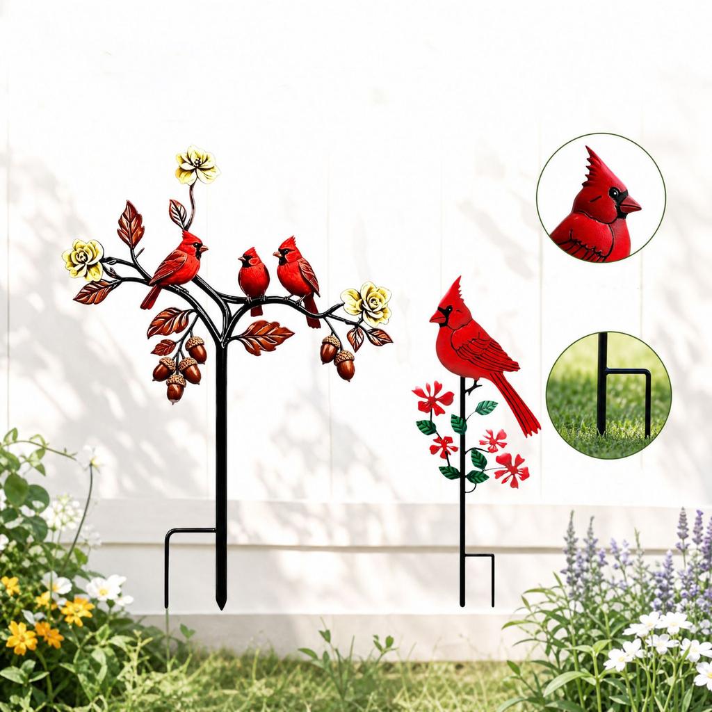 Bird Garden Stake for Outdoor Yard Decoration