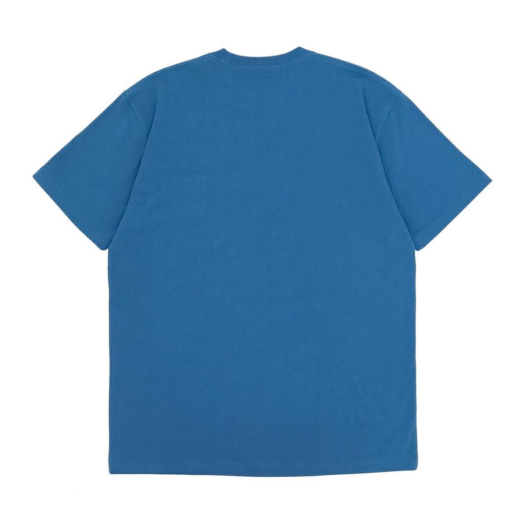 NEW ERA Short Sleeve Pocket Blue Cotton Mini Brand Logo T-Shirt