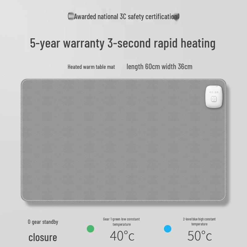 

Очень большой нагреваемый коврик для мыши и стола - Теплая грелка для рук для офиса Medium 60*36