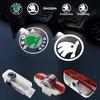2025 Nouveau 2Pcs Lumières d'accueil de portière de voiture Projecteur de logo Lampe Accessoires décoratifs Pour skoda Superb SUPERB Superb Octavia Fabia Ro
