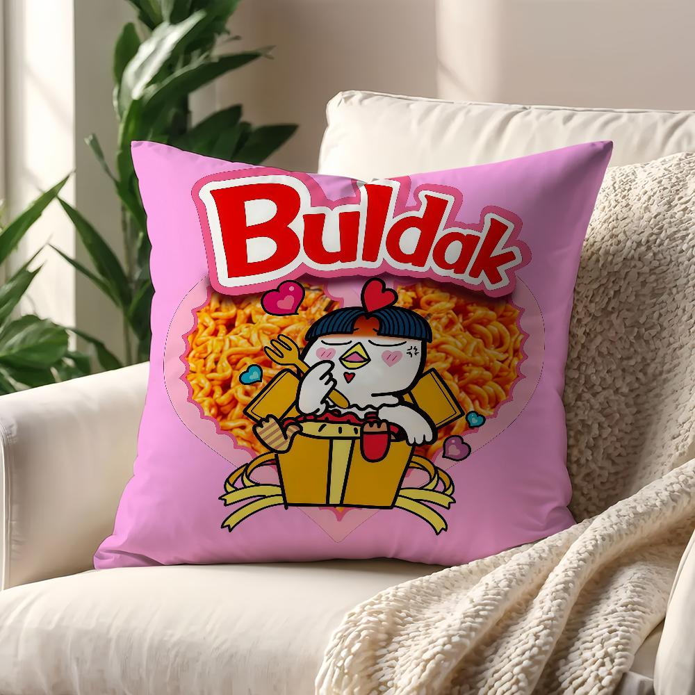 B-Buldak Ramen spilvendrāna spilvenim Drukāšanai Dīvāna