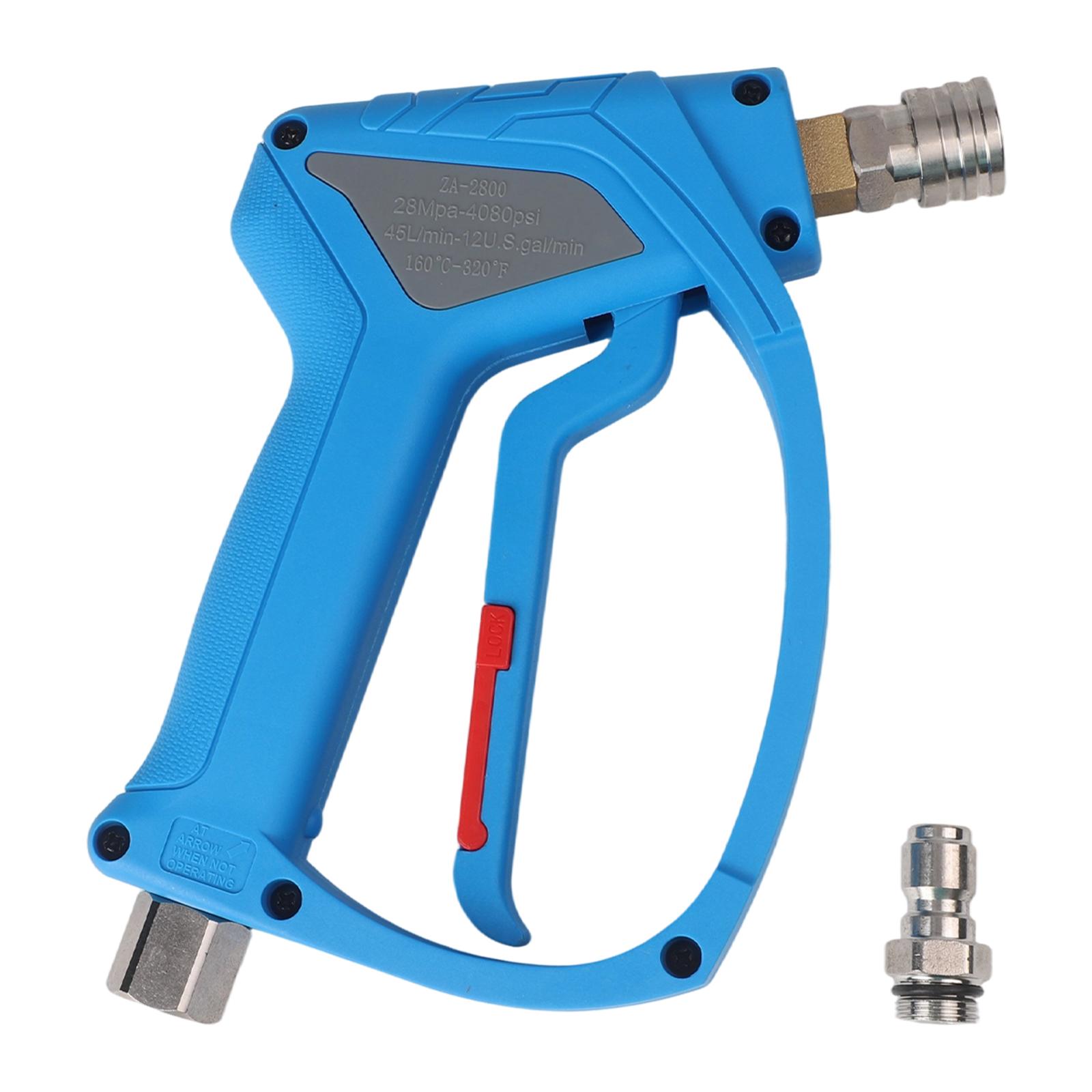 

4000 PSI High Pressure Washer-Gun, M22-14 Threaded 1/4-inch Quick Connector Female With 3/8-inch Connector For Automotive Clean