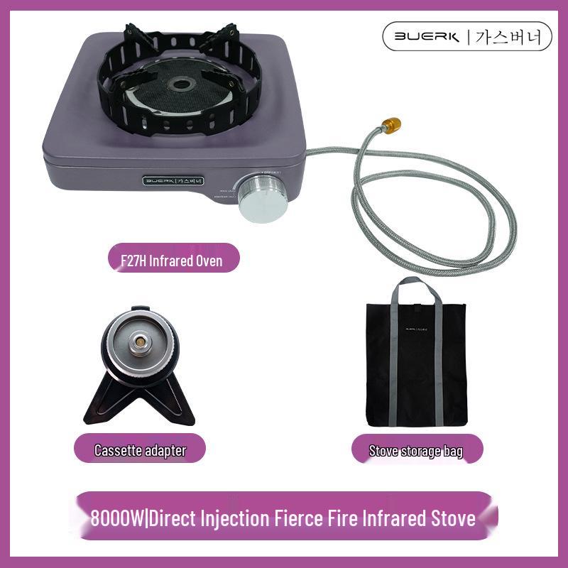 BubiKe Outdoor 8000W Portable Camping Stove with Voltage Stabilization - Split-Type Hot Pot & Tea Brewing.