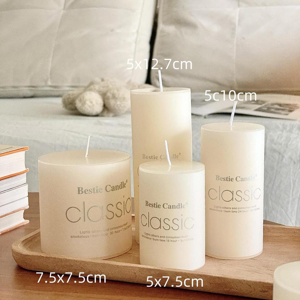 Scentless Smokeless Cylinder Candles for Weddings, Birthdays, Romantic Decor, Hotel, Church, or Dining.