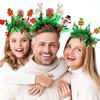 Theme Sparkling Christmas Reindeer Santa Claus Headband Year End Headwear Party
