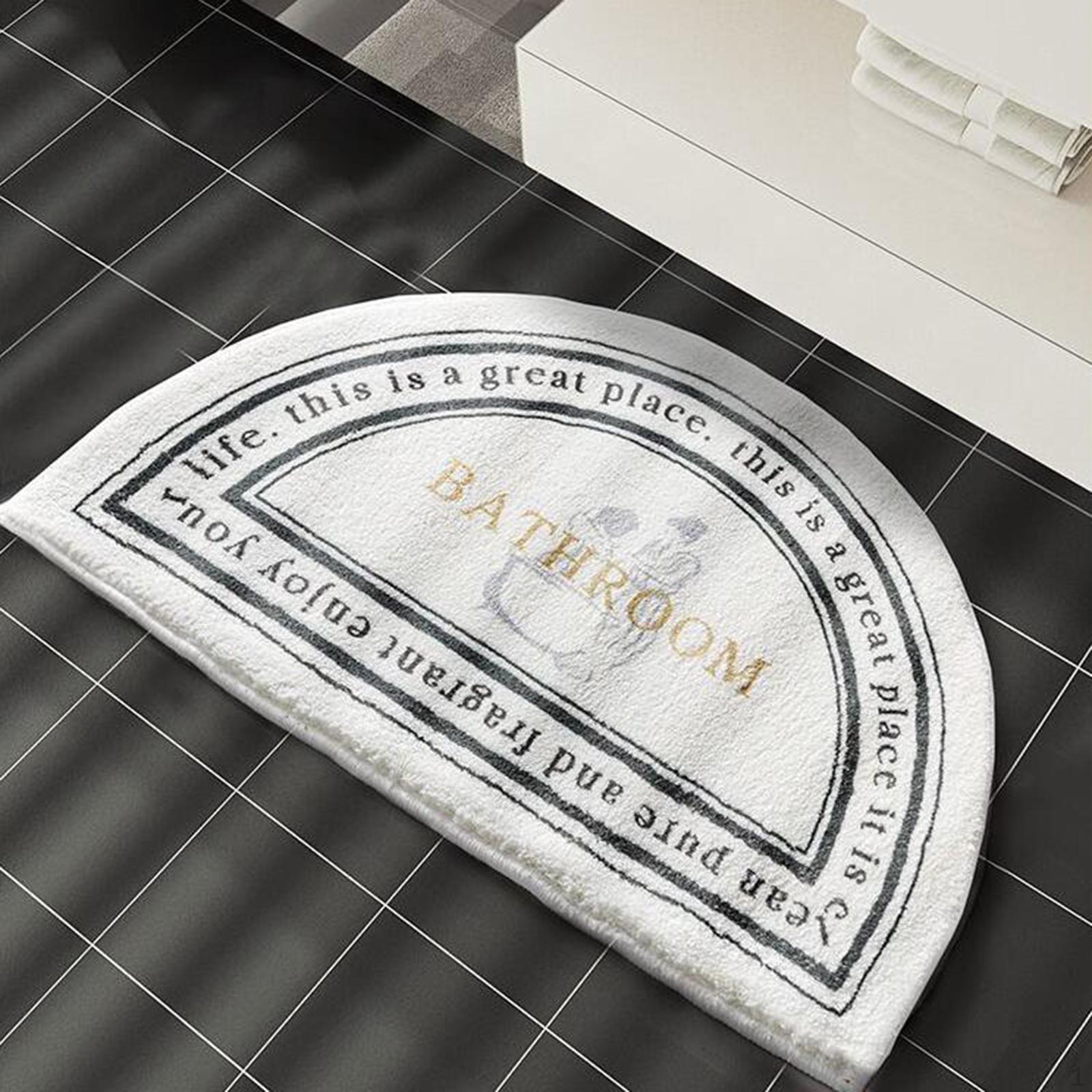 

Area Rug for Home Decor - Stylish And Bathroom Semi-circle